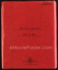 1p220 SITTING PRETTY revised final draft script September 19, 1947, screenplay by F. Hugh Herbert