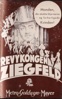 1p338 GREAT ZIEGFELD Danish program '36 William Powell, Luise Rainer, Myrna Loy, different images!