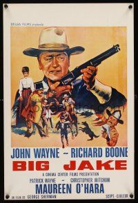 1r608 BIG JAKE Belgian '71 Richard Boone wanted gold but John Wayne gave him lead instead!