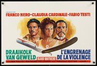 1r612 BLOOD BROTHERS Belgian '74 I Guappi, art of Franco Nero, Claudia Cardinale & Testi!