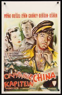 1r619 CAPTAIN CHINA Belgian R60 John Payne, Gail Russell, it takes a man to master a woman!