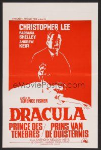 1r639 DRACULA PRINCE OF DARKNESS Belgian R70s great image of vampire Christopher Lee!