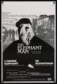 1r643 ELEPHANT MAN Belgian '80 John Hurt is not an animal, David Lynch, Anthony Hopkins!
