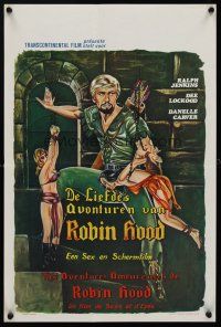 1r645 EROTIC ADVENTURES OF ROBIN HOOD Belgian '69 Uschi Digard, art of tied up bawdy wenches!