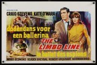 1r693 LIMBO LINE Belgian '68 cool art of Craig Stevens & Moira Redmond, crime action!