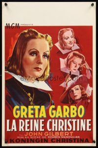 1r714 QUEEN CHRISTINA Belgian R50s great completely different art of glamorous Greta Garbo!
