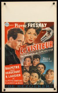 1r745 TAINTED Belgian '46 Jean Dreville's Le Visiteur, Pierre Fresnay!