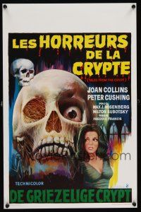 1r746 TALES FROM THE CRYPT Belgian '72 Peter Cushing, Joan Collins, from E.C. comics, creepy art!