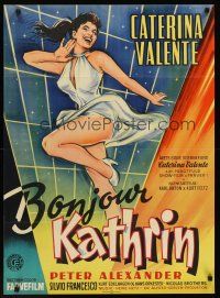 1r399 BONJOUR KATHRIN Danish '56 Karl Anton, wonderful art of sexy dancing Caterina Valente!