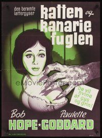 1r403 CAT & THE CANARY Danish R60s different art of monster hand & sexy Paulette Goddard!