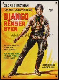 1r409 DJANGO KILLS SOFTLY Danish '68 Massimo Pupillo, full-length art of George Eastman with gun!