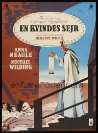 1r436 LADY WITH THE LAMP Danish '52 Herbert Wilcox, artwork of Anna Neagle!