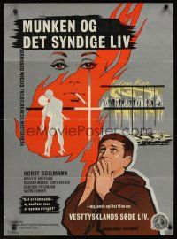 1r442 MIRACLE OF FATHER MALACHIA Danish '62 Bernhard Wicki, cool Stilling art of smoking woman!