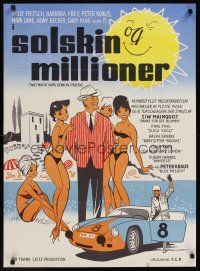 1r483 WAS MACHT PAPA DENN IN ITALIEN Danish '62 Willy Fritsch, cool art of sexy bikini-clad women!