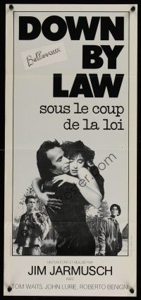 1r170 DOWN BY LAW French 12x27 '86 Jarmusch, Roberto Benigni, Tom Waits, John Lurie & N. Braschi!