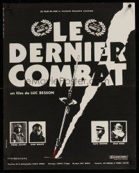 1r222 LE DERNIER COMBAT French 15x21 '83 Besson, Jean Reno, cool design by Guichard & Camboulive!