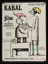 1r226 MR. & MRS. KABAL'S THEATRE French 15x21 '67 Walerian Borowczyk, director & artist!