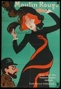 1r001 MOULIN ROUGE Hungarian '57 Jose Ferrer as Toulouse-Lautrec, completely different art!