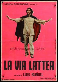 1r310 MILKY WAY Italian 1sh '69 Luis Bunuel's La Voie Lactee, Pierre Clementi!