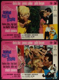 1r380 MOVE OVER, DARLING 10 Italian photobustas '64 James Garner, Doris Day, Polly Bergen!