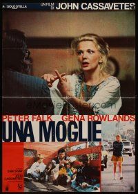 1r369 WOMAN UNDER THE INFLUENCE Italian lrg pbusta '74 John Cassavetes, Peter Falk, Gena Rowlands!