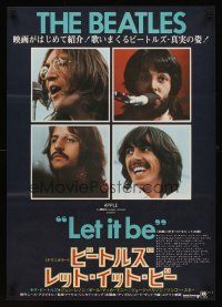 1r099 LET IT BE Japanese '70 The Beatles, John Lennon, Paul McCartney, Ringo Starr, George Harrison