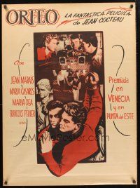 1r035 ORPHEUS Mexican poster '49 Jean Cocteau's Orphee, Jean Marais!