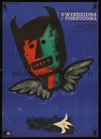 1r527 SEDUCED & ABANDONED Polish 23x33 '64 Sedotta e Abbandonata, Lipinski art of winged head!