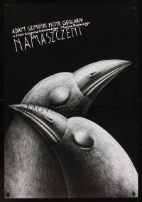 1r571 NAMASZCZENI Polish 27x38 '90s Sieminski & Geglawy, Zebrowski art of birds!