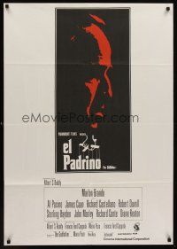 1r079 GODFATHER Spanish '72 Marlon Brando & Al Pacino in Francis Ford Coppola crime classic!