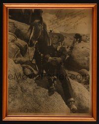 1s020 GENE AUTRY signed & framed 11.75x15 still '40s great portrait signed to his friend Alex Gordon