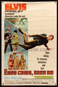 1s327 EASY COME, EASY GO 40x60 '67 scuba diver Elvis Presley looking for adventure & fun!