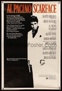 1s350 SCARFACE 40x60 '83 full-length Al Pacino as Tony Montana, Brian De Palma directed!