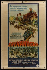 1s352 SHENANDOAH lot of 2 40x60s '65 James Stewart, Civil War, two armies trampled its valley!