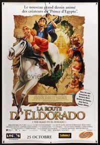 1s265 ROAD TO EL DORADO advance DS French 1p '00 Dreamworks cartoon about the city of gold!