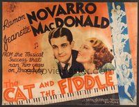 1s178 CAT & THE FIDDLE orange 1/2sh '34 romantic close up of Roman Novarro & Jeanette MacDonald