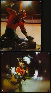1s043 ROLLERBALL 2 color 16x20 stills '75 James Caan in a future where war does not exist!