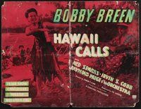 1s052 HAWAII CALLS special 17x22 '38 Irvin S. Cobb plays ukulele for young hula dancer Bobby Breen!