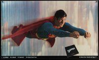 1s228 SUPERMAN special 36x56 soundtrack poster '78 great c/u of comic book hero Christopher Reeve!