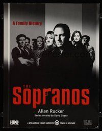 1s049 SOPRANOS book tie-in standee '99 James Gandolfini, Lorraine Bracco, Mafia TV series!