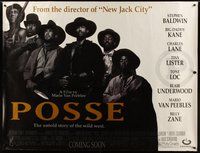 1s289 POSSE subway poster '93 Mario Van Peebles directs & stars, Stephen Baldwin, Tone Loc!