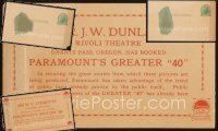 1t016 LOT OF 2 PARAMOUNT POSTCARDS '