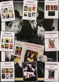 1t027 LOT OF 9 FRENCH INTEMPOREL CATALOGS '98 lots of color movie poster images!