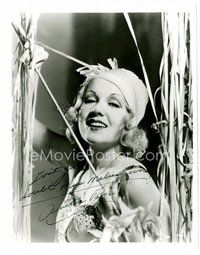 1t256 ANITA PAGE signed 8x10 REPRO still '80s close up of the sexy blonde in cool costume!