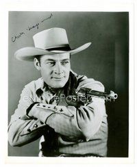 1t258 CHARLES STARRETT signed 8x10 REPRO still '80s great cowboy portrait as The Durango Kid!
