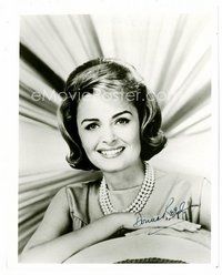 1t267 DONNA REED signed 8x10 REPRO still '80s great head & shoulders portrait of the pretty actress!