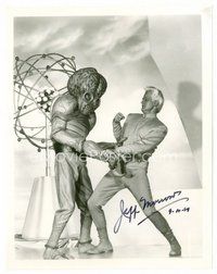 1t276 JEFF MORROW signed 8x10 REPRO still '89 great image with wacky monster from This Island Earth!