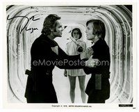 1t293 MICHAEL YORK signed 8x10 REPRO still '80s close up with Jenny Agutter from Logan's Run!