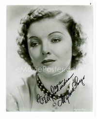 1t295 MYRNA LOY signed 8x10 REPRO still '80s head & shoulders portrait of the beautiful actress!