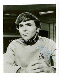 1t311 WALTER KOENIG signed 8x10 REPRO still '80s head & shoulders portrait as Star Trek's Chekov!